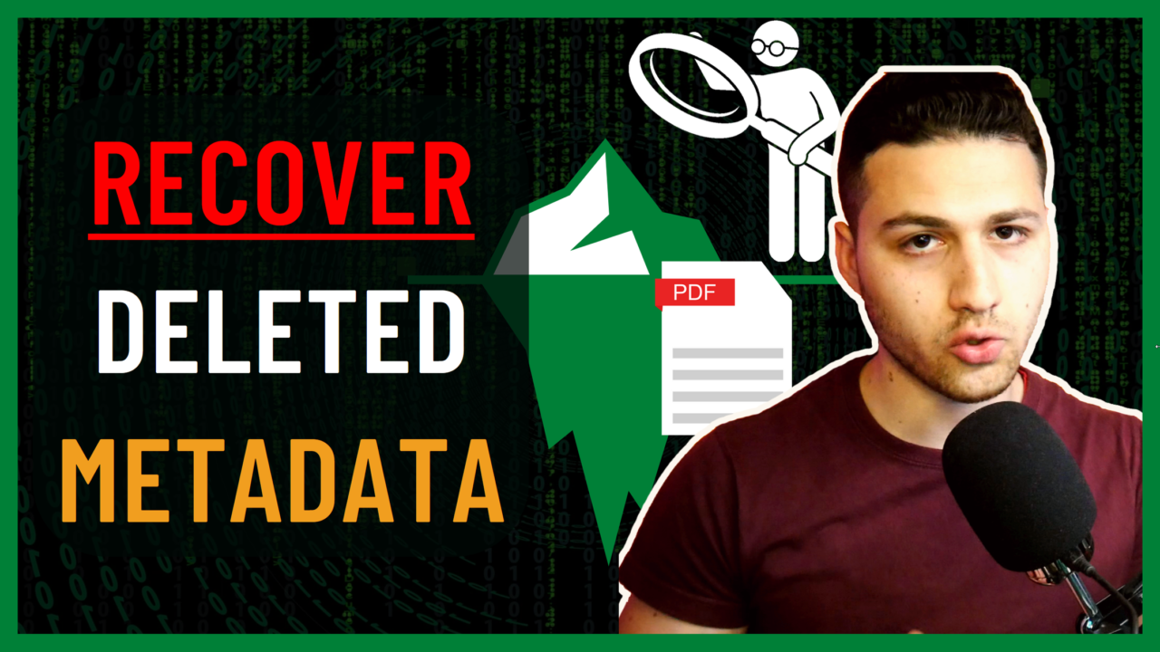 Restore Deleted Matadata from a PDF File